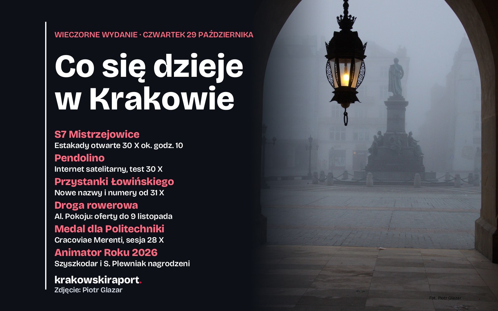 Estakady S7, satelitarny internet w Pendolino, zmiany przy Łowińskiego. Co się dzieje w mieście